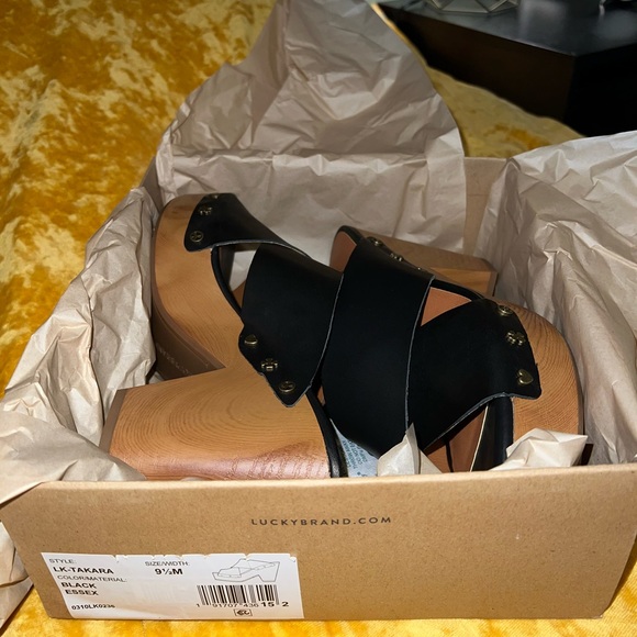 Lucky Brand Takara Slide Sandal Black Size 9.5 - Picture 6 of 8